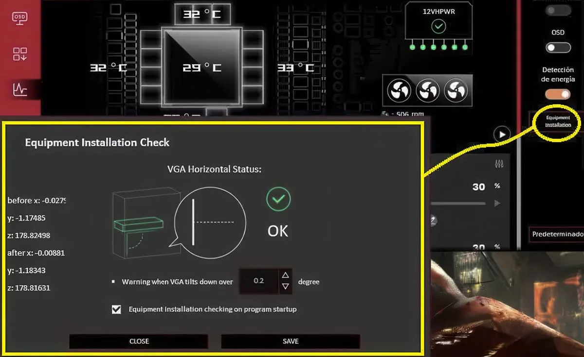 ASUS встроила гироскоп в RTX 5090