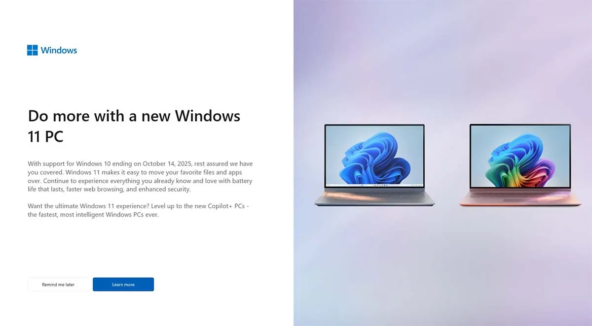 Microsoft начала активно продвигать Windows 11